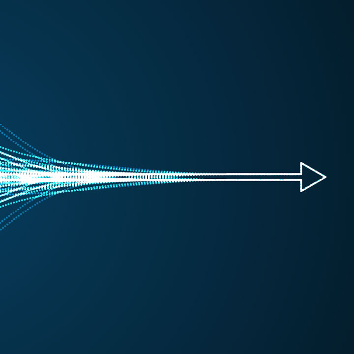 Abstract arrow direction. Technology background