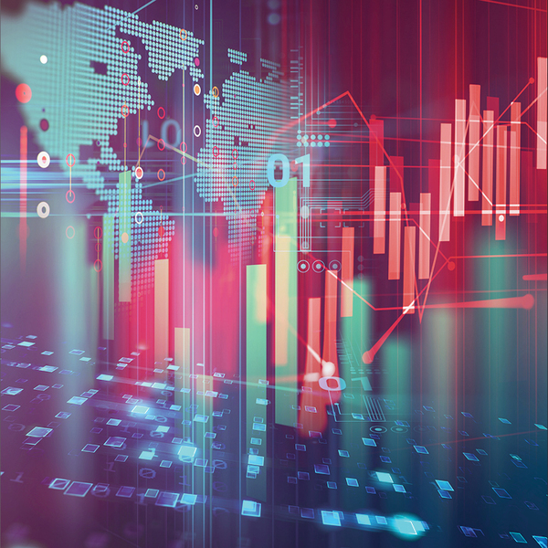 Abstract charts and graphs