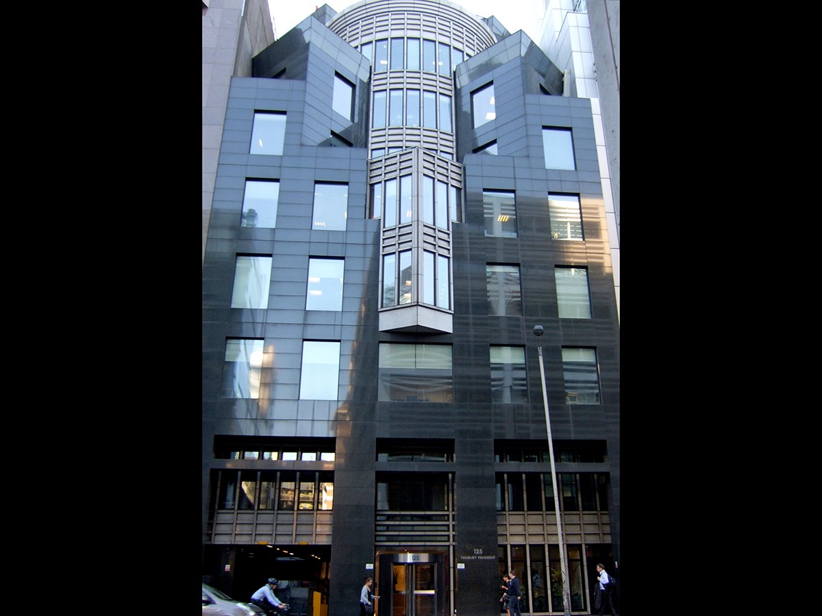 Old London office at Finsbury Pavement